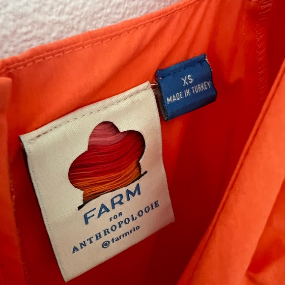 Farm Rio for Anthropologie Tiered Colorblock Cotton Puff Sleeve Maxi Dress XS - Picture 4 of 10